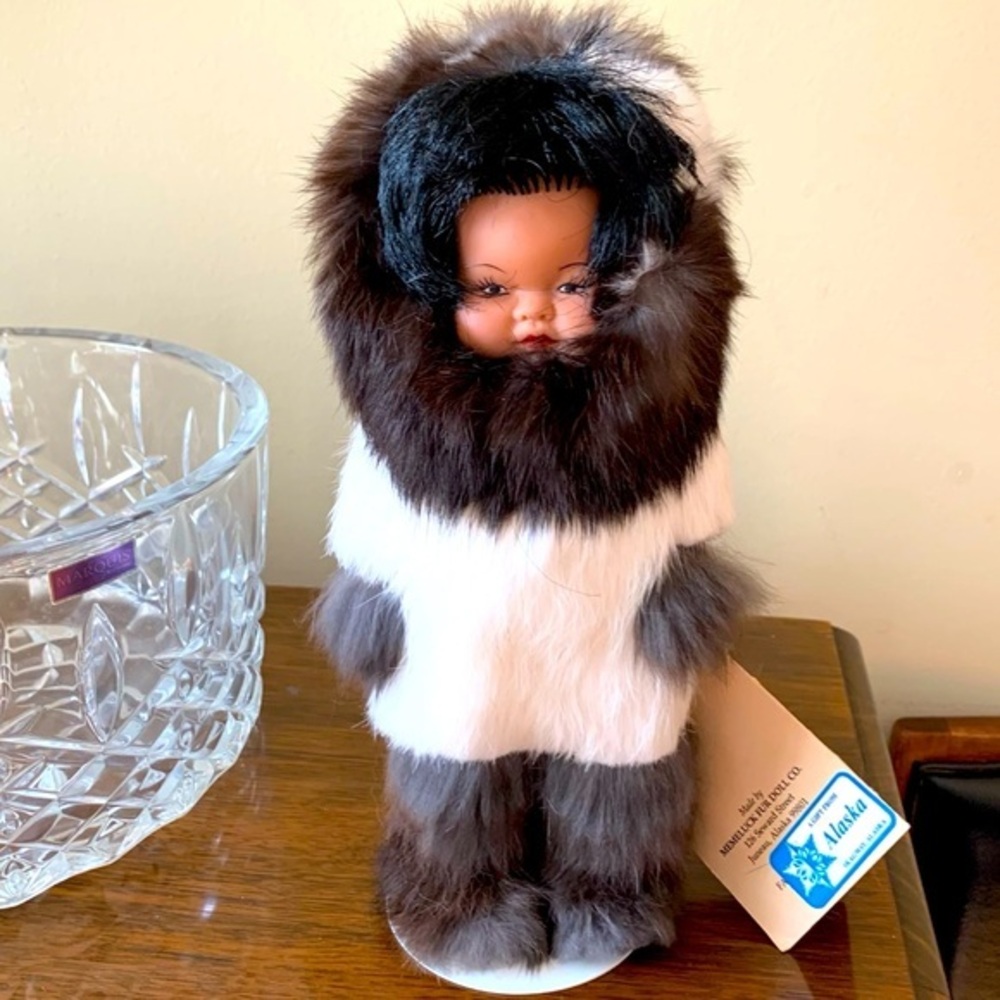 Memeluck Fur Doll Co. Gabik Winter Costume Doll – Alaskan Inuit Collectible